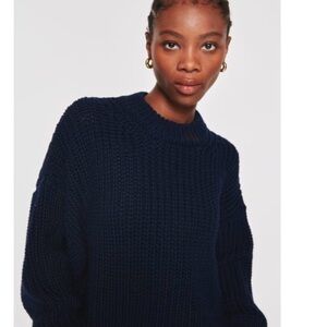 ALIGNE Navy Wool Sweater
